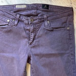 AG Jeans The Stevie Ankle slim straight ankle in lavender